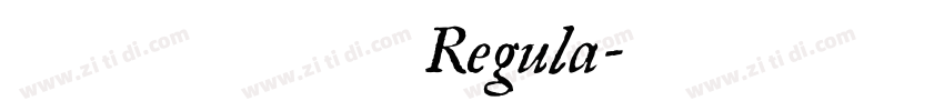 汉仪麒麟体简 Regula字体转换